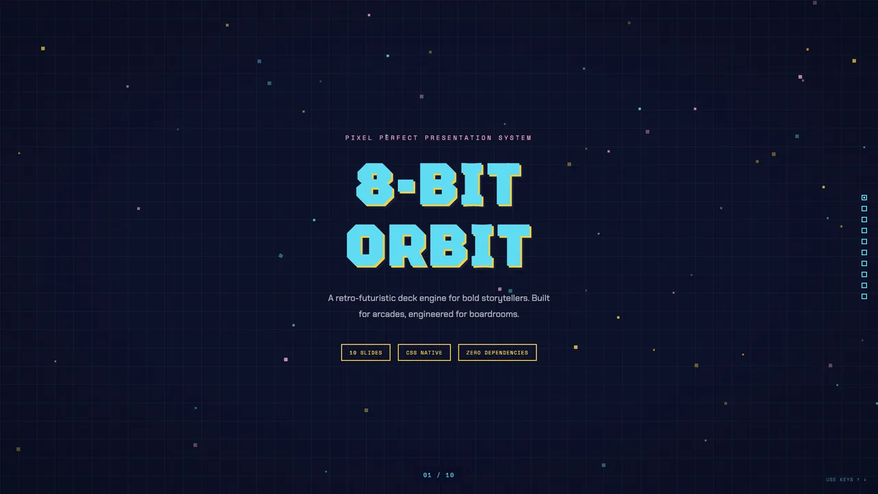 8-Bit Orbit slide preview