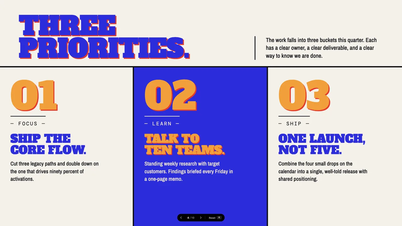 People's Platform (Block & Bold) slide preview