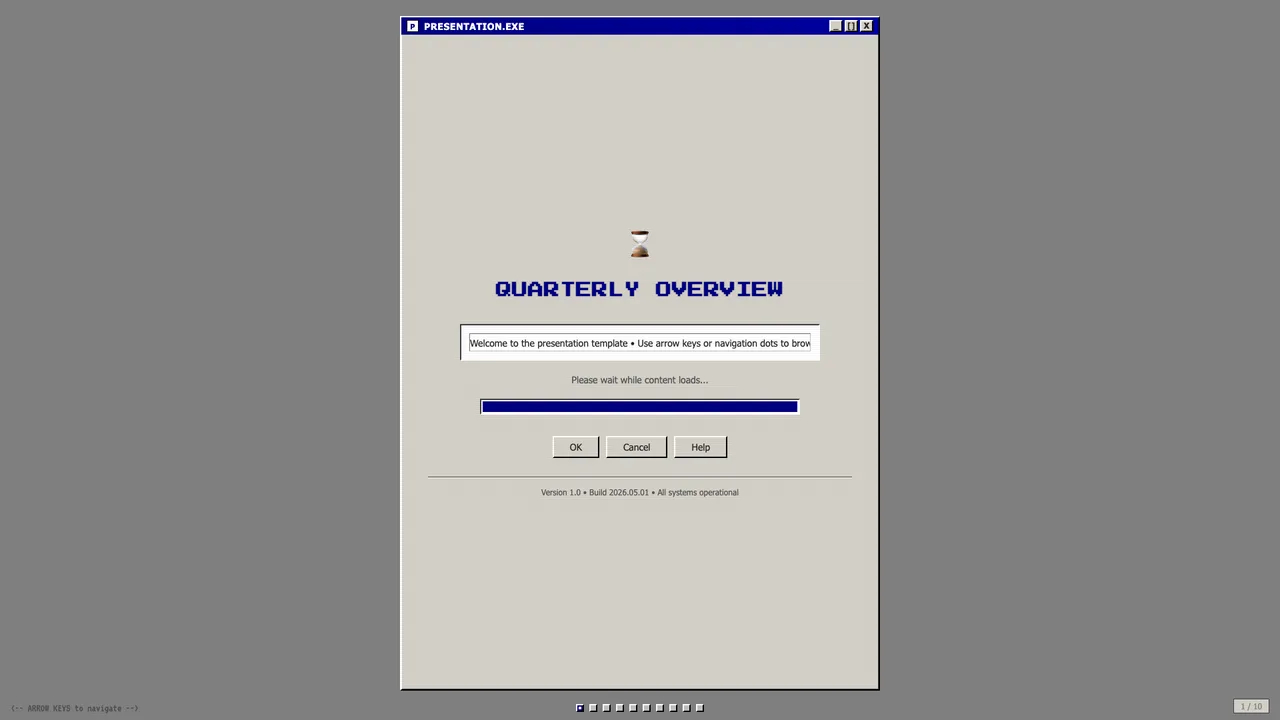 Retro Windows slide preview