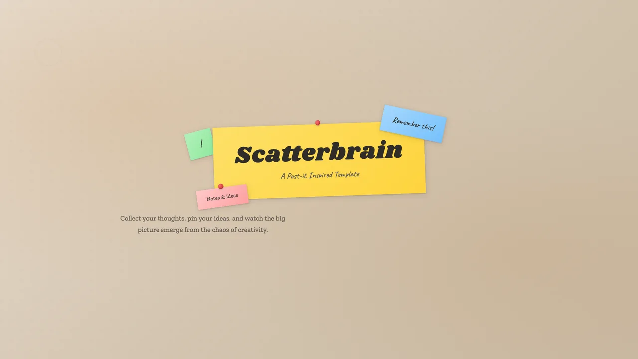 Scatterbrain slide preview