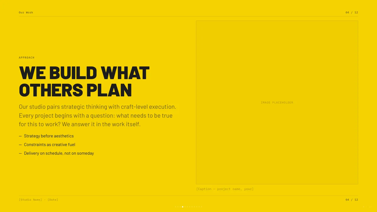 Studio slide preview
